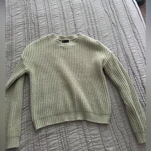 Knitted Light Green Sweater,